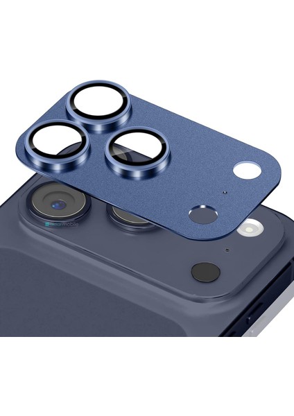 iPhone 17 Pro Max Uyumlu Tam Kaplayan Kamera Lens Koruyucu Titanyum Kaplama Anti-Reflective