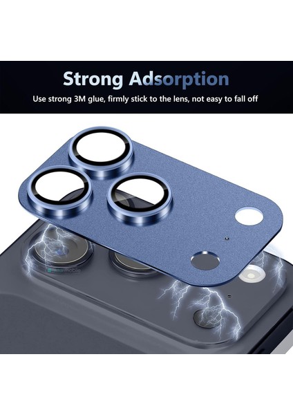 iPhone 17 Pro Max Uyumlu Tam Kaplayan Kamera Lens Koruyucu Titanyum Kaplama Anti-Reflective modelleri