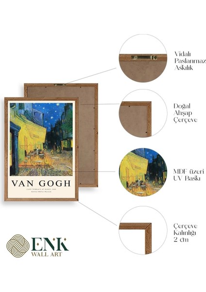 Van Gogh Ahşap Çerçeveli Tablo fırsatları
