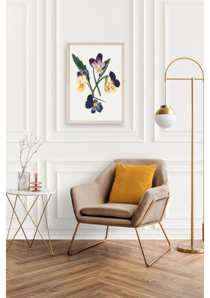 Çiçekler Ahşap Çerçeveli Tablo modelleri