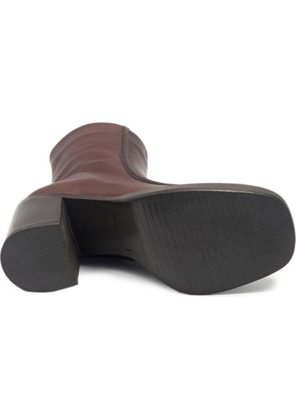 Kahverengi Klasik Deri Kadın Bot fırsatları