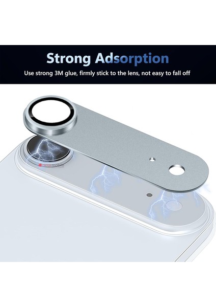 iPhone 17 Air Uyumlu Tam Kaplayan Kamera Lens Koruyucu Titanyum Kaplama Anti-Reflective modelleri