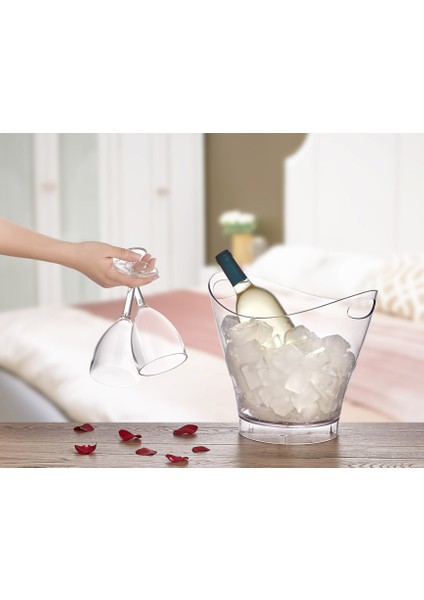 6 Lt Buz Kovası – Şık Tasarım, Dayanıklı Plastik, Şampanya ve Içecek Soğutucu Kovası modelleri