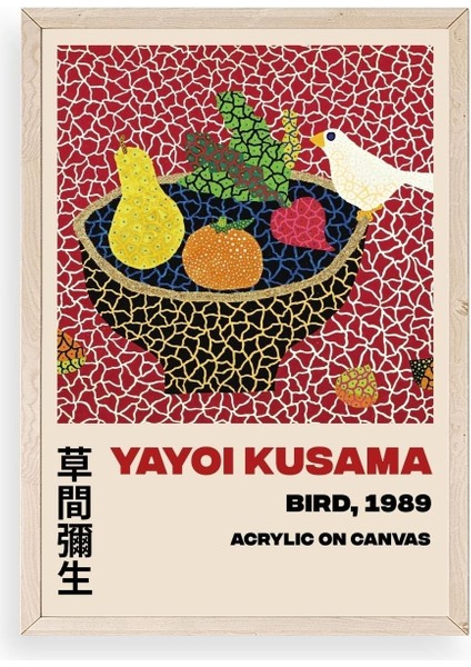 Yayoi Kusama Ahşap Çerçeveli Tablo
