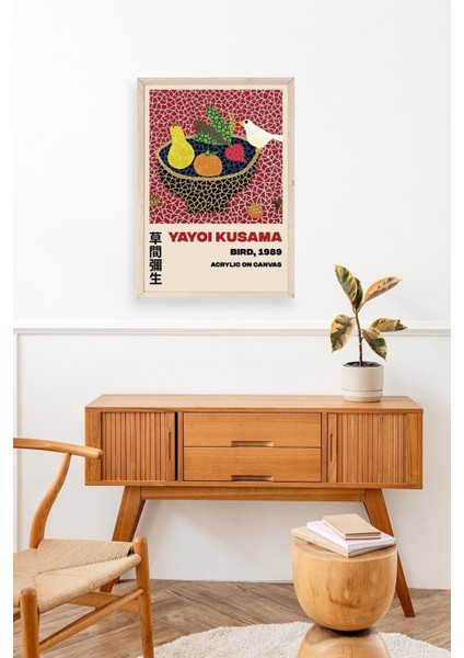 Yayoi Kusama Ahşap Çerçeveli Tablo modelleri