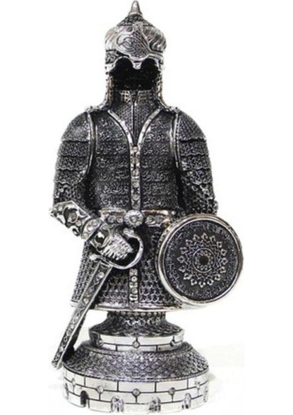 Orta Fetih Zırh Biblo - Gümüş Rengi KOD596