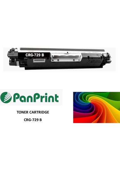 Canon I-Sensys LBP-7010C Siyah Muadil Toner (CRG-729 B)