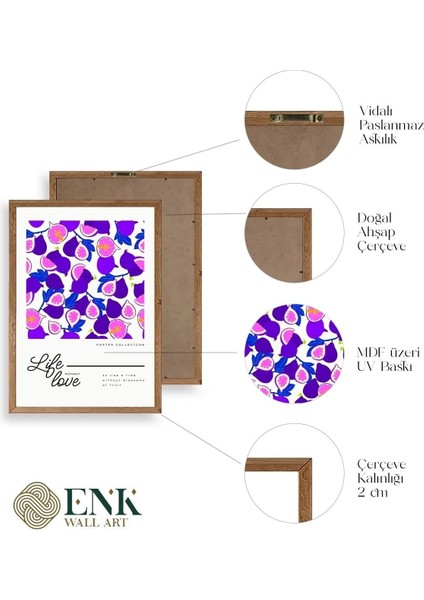 Incir Ahşap Çerçeveli Tablo fırsatları