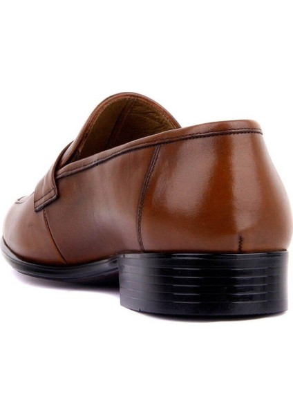 Bağcıksız Taba Deri Erkek Klasik Ayakkabı 9074 45 fırsatları