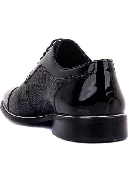 Bağcıklı Siyah Rugan Erkek Klasik Ayakkabı 9026 430 316 fırsatları