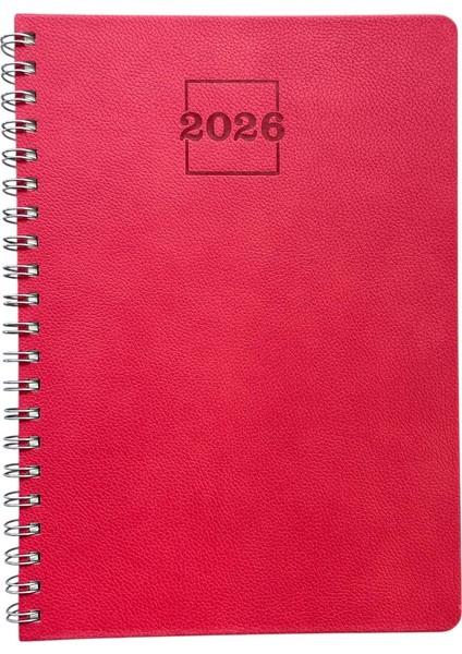 2026 Termo Deri Spiralli Haftalık Ajanda 20*28
