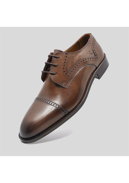 Hakiki Deri Erkek Klasik Ayakkabı Taba 9756