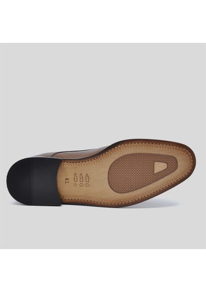 Hakiki Deri Erkek Klasik Ayakkabı Taba 9756