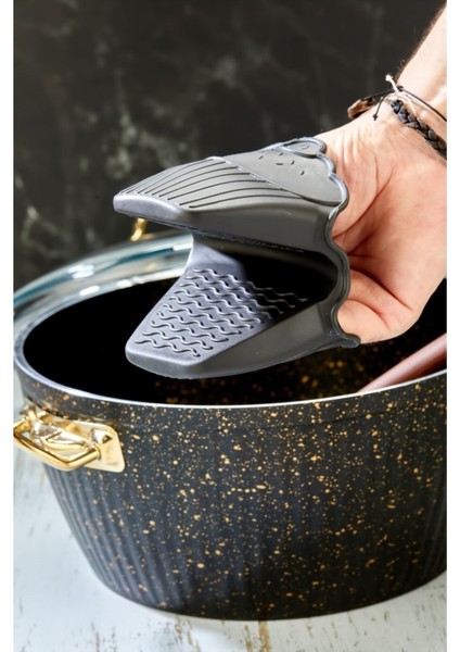 2'lisılıkon Fırın Eldiveni Isı Yalıtımlı Kaymaz Mikrodalga Fırın Tencere Tepsi Tutacağı Karışık Renk modelleri