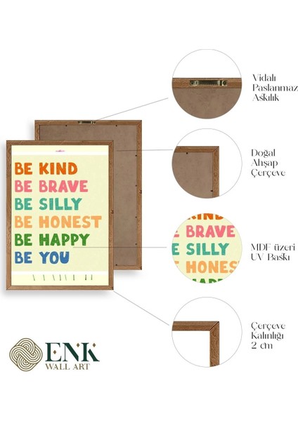 Motto Ahşap Çerçeveli Tablo fırsatları