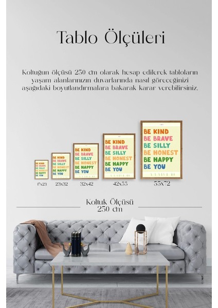 Motto Ahşap Çerçeveli Tablo indirimleri