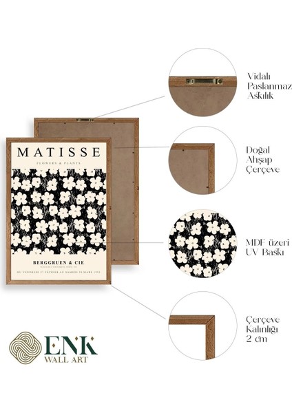 Matisse Ahşap Çerçeveli Tablo fırsatları