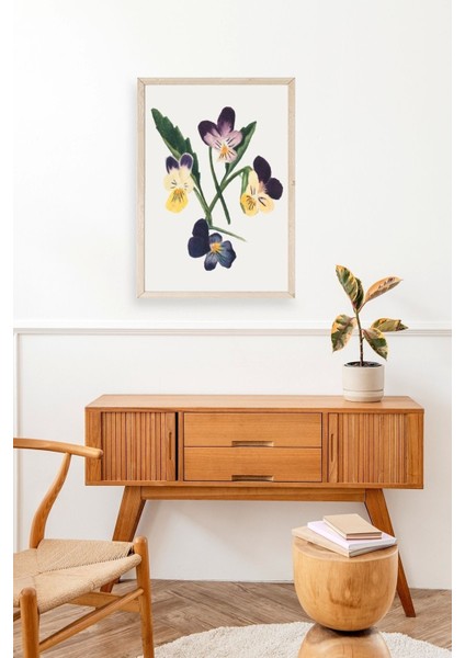 Çiçekler Ahşap Çerçeveli Tablo fiyatları