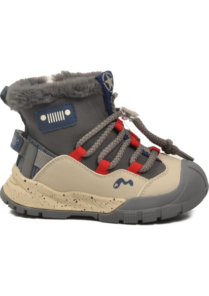 Gri Içi Kürklü Soğuğa Dirençli Kaymaz Erkek Çocuk Bot 22672 P