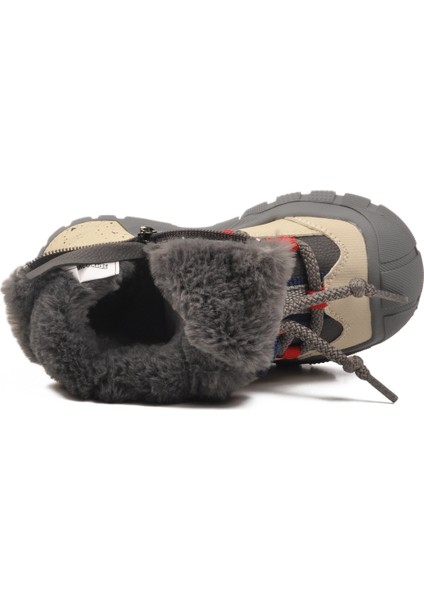 Gri Içi Kürklü Soğuğa Dirençli Kaymaz Erkek Çocuk Bot 22672 P fırsatları