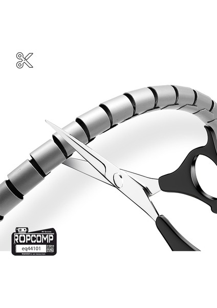 Spiral Kablo Kanalı Kablo Düzenleyici Toplayıcı Tutucu 1.5m – 22MM (Gri) modelleri
