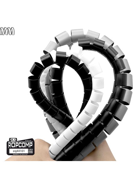 Spiral Kablo Kanalı Kablo Düzenleyici Toplayıcı Tutucu 1.5m – 22MM (Gri) fırsatları