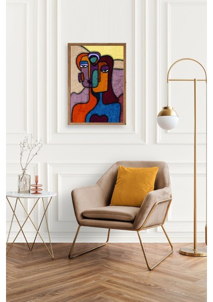 Soyut Kadın Ahşap Çerçeveli Tablo fiyatları