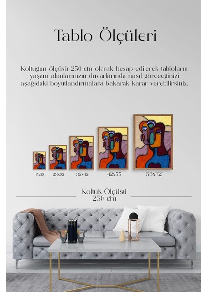 Soyut Kadın Ahşap Çerçeveli Tablo indirimleri
