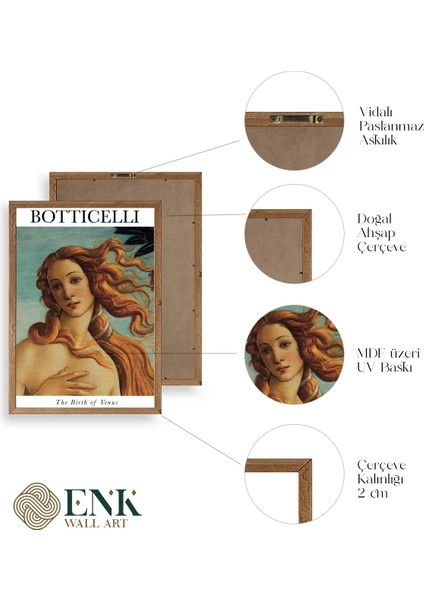 Botticelli Ahşap Çerçeveli Tablo fırsatları