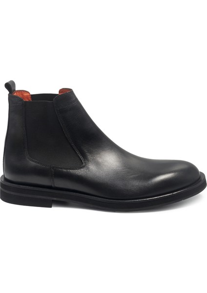 Siyah Hakiki Deri Klasik Erkek Bot modelleri