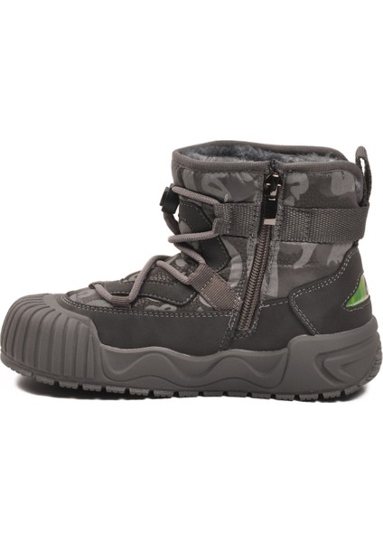 Gri Içi Kürklü Soğuğa Dirençli Kaymaz Taban Erkek Çocuk Bot 22665 F fırsatları