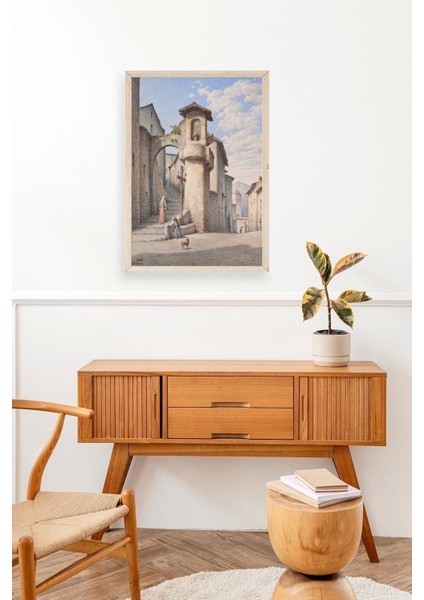 Street In Subiaco Ahşap Çerçeveli Tablo modelleri