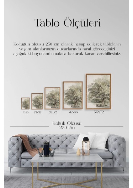 Ağaç Ahşap Çerçeveli Tablo indirimleri