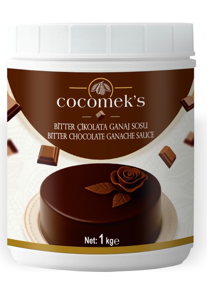 Bitter Çikolatalı Ganaj Sosu 1 kg