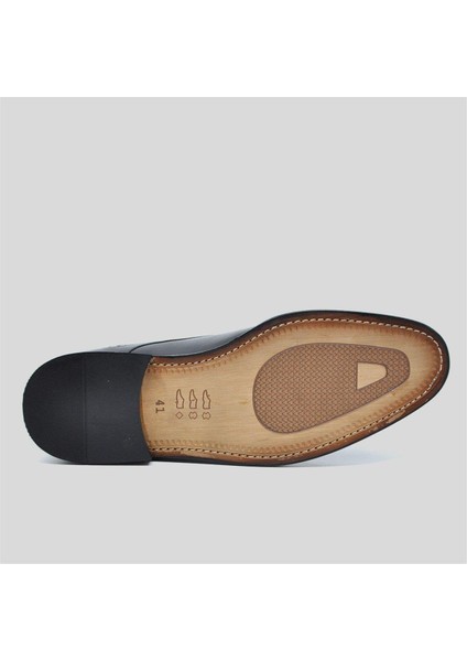 Hakiki Deri Erkek Klasik Ayakkabı Siyah 9756