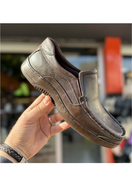 Erkek Günlük Hakiki Deri Full Ortopedik Taban Loafer Ayakkabı - Kahverengi - 42 fırsatları