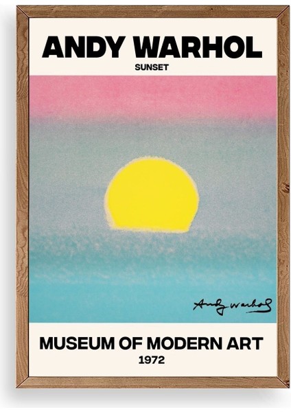 Andy Warhol Ahşap Çerçeveli Tablo