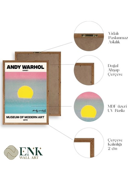 Andy Warhol Ahşap Çerçeveli Tablo fırsatları