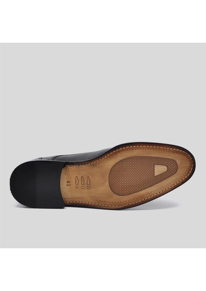 Derby Hakiki Deri Erkek Klasik Ayakkabı Siyah 9752