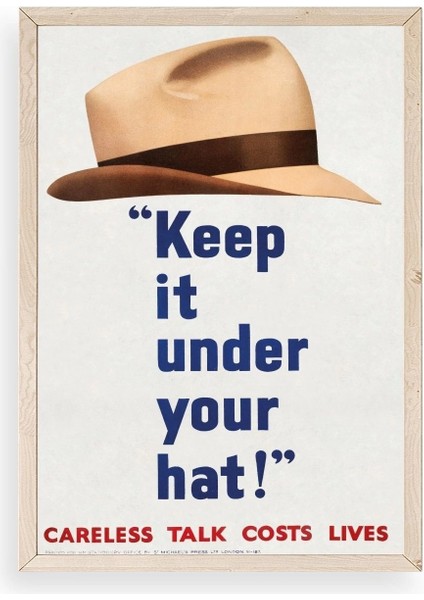 Motto Ahşap Çerçeveli Tablo