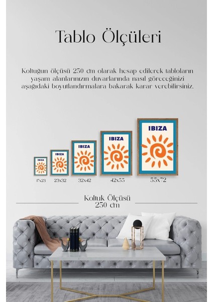Ibiza Ahşap Çerçeveli Tablo indirimleri