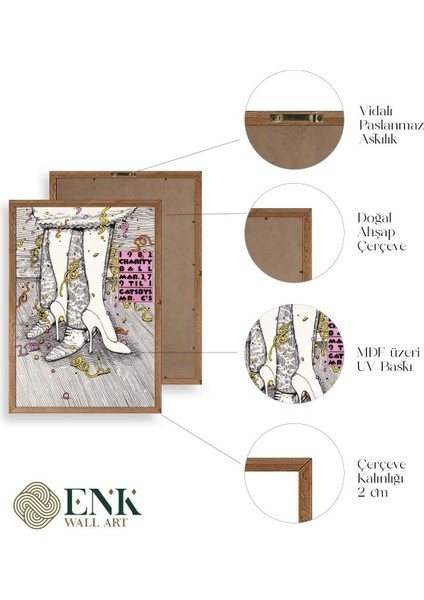 Gastby's Ahşap Çerçeveli Tablo fırsatları