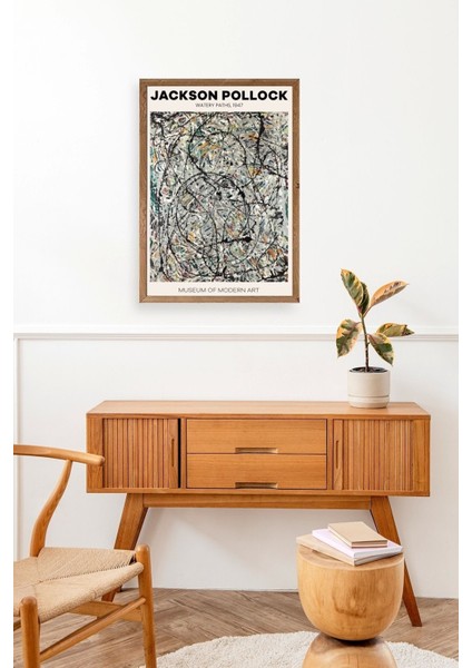 Jackson Polloc Ahşap Çerçeveli Tablo modelleri