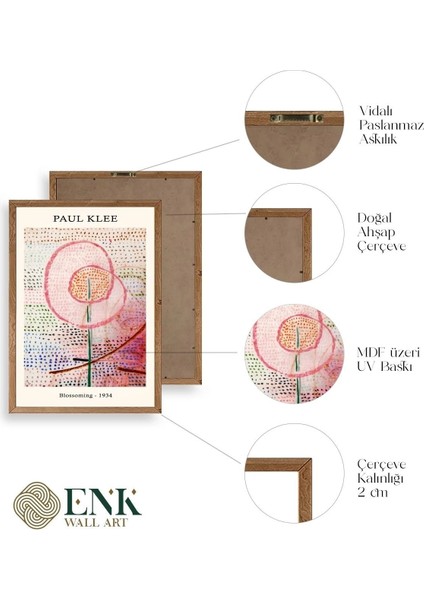 Ünlü Tablolar Üçlü Ahşap Çerçeveli Tablo fırsatları