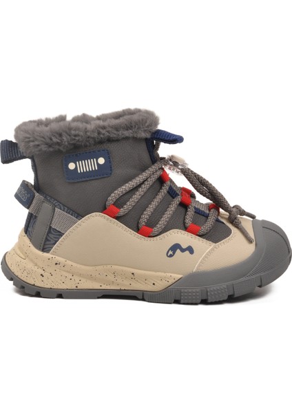 Gri Içi Kürklü Soğuğa Dirençli Kaymaz Taban Erkek Çocuk Bot 22671 F fiyatları