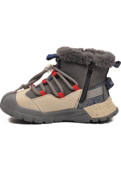 Gri Içi Kürklü Soğuğa Dirençli Kaymaz Taban Erkek Çocuk Bot 22671 F fırsatları