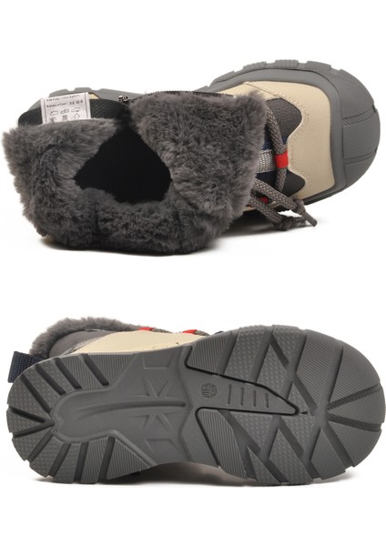 Gri Içi Kürklü Soğuğa Dirençli Kaymaz Taban Erkek Çocuk Bot 22671 F indirimleri