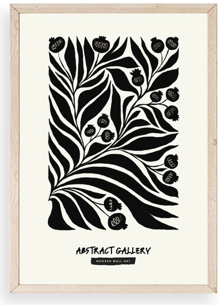 Soyut Ahşap Çerçeveli Tablo