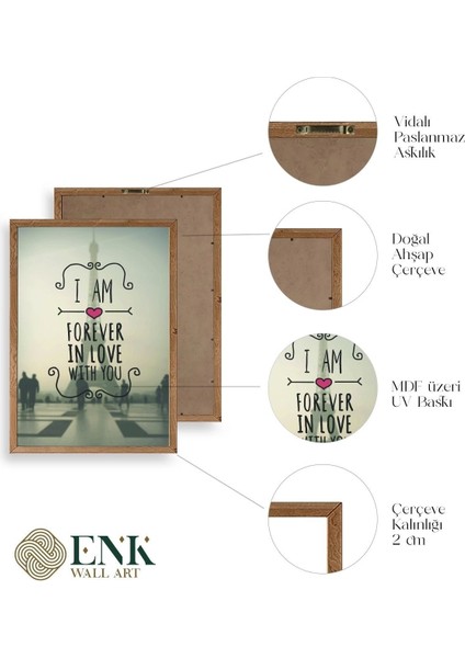 Motto Ahşap Çerçeveli Tablo fırsatları