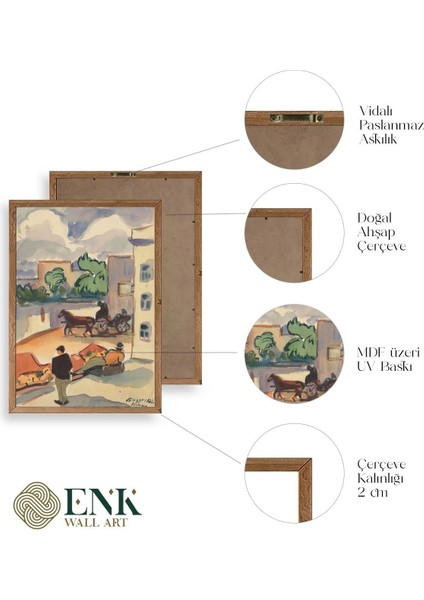 Zolo Palugyay Ahşap Çerçeveli Tablo fırsatları